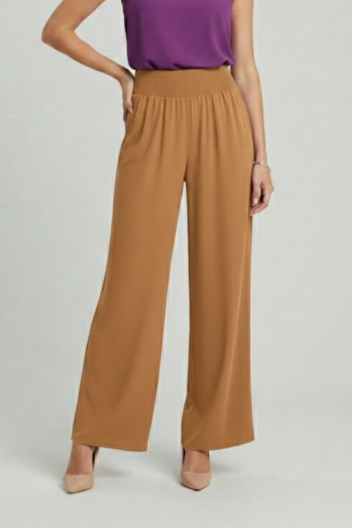 Women’s Trousers with High Waist and Wide Legs