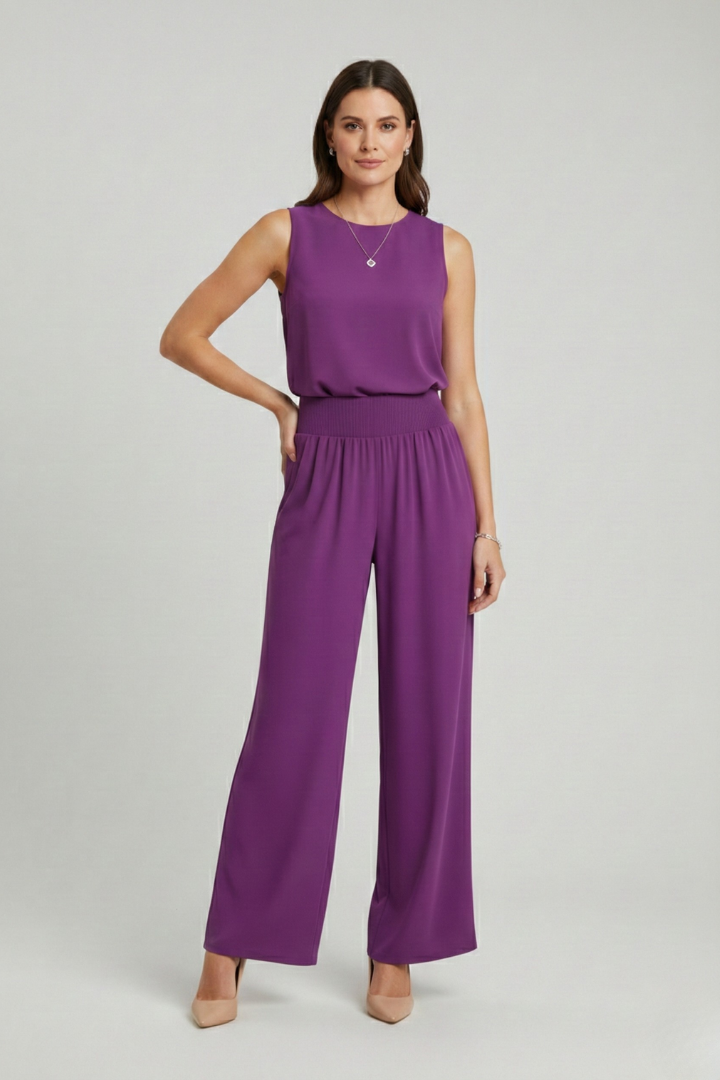 Women’s Trousers with High Waist and Wide Legs