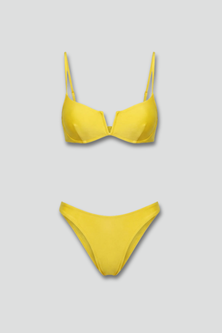 Women’s Bikini Set with Adjustable Straps and Brazilian Bottom