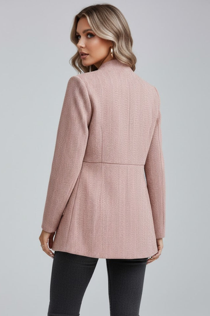 Women’s Blazer with Notched Collar and Seams