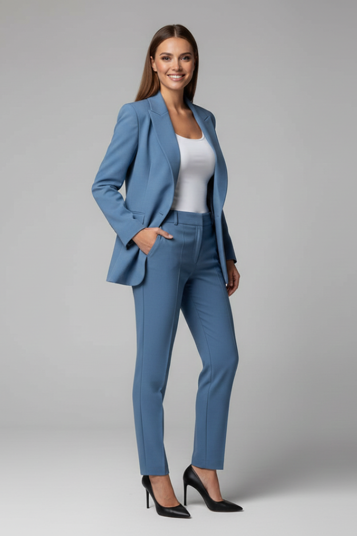 Women’s Blazer Suit with Jacket and Trousers