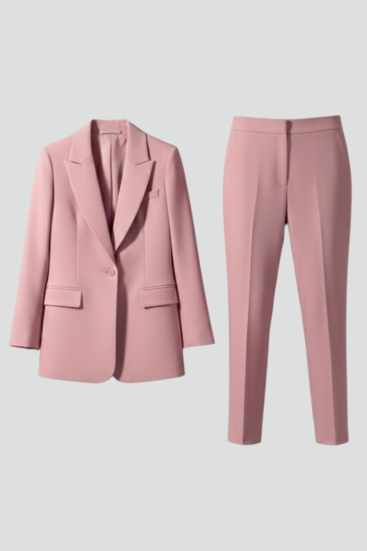Women’s Blazer and Trousers Set with Long Sleeves