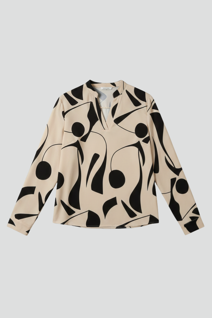 Women’s Blouse with Collar and Button Closure