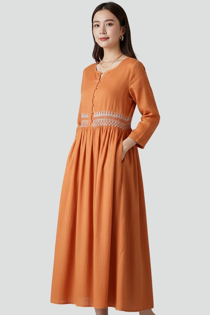 Women’s Boho Dress with Relaxed Fit
