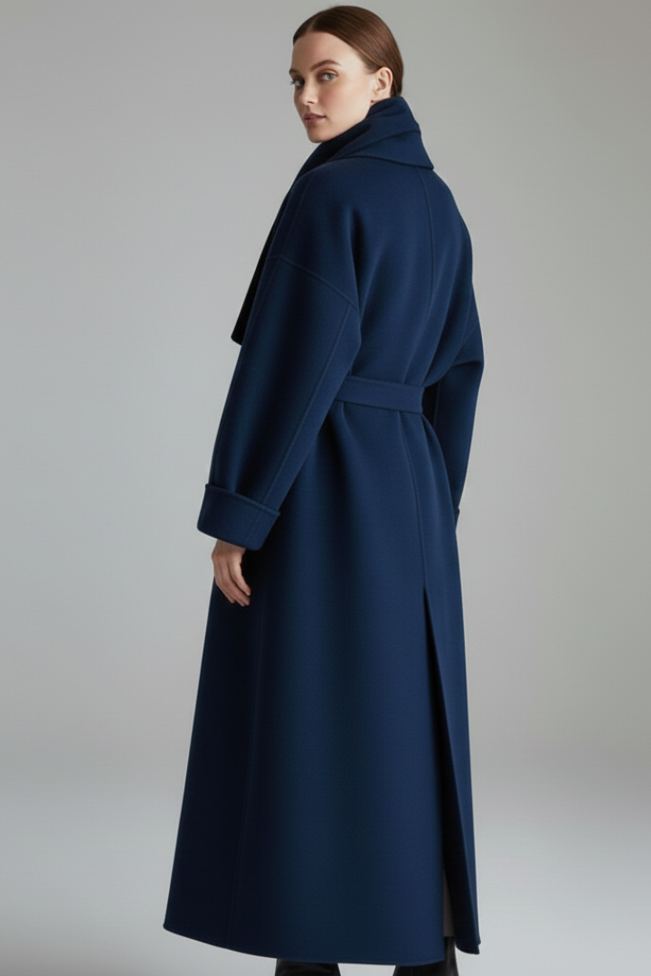 Women’s Coat with Buttoned Front and Long Sleeves