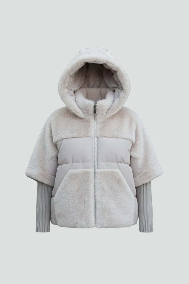 Women’s Hooded Jacket with Zip Fastening