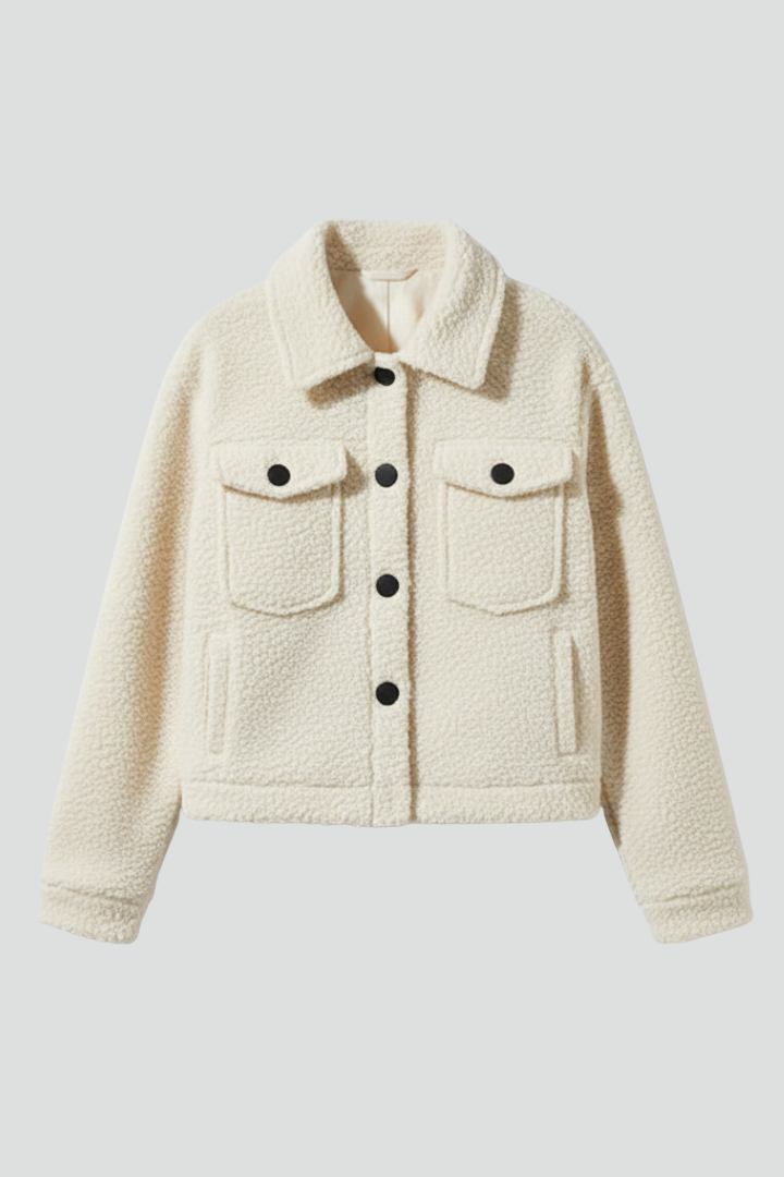 Women’s Jacket with Button Closure and Chest Pockets