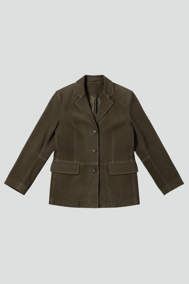 Women’s Jacket with Button Closure and Front Pockets