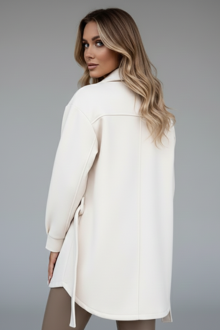 Women’s Jacket with Collar and Button Closure