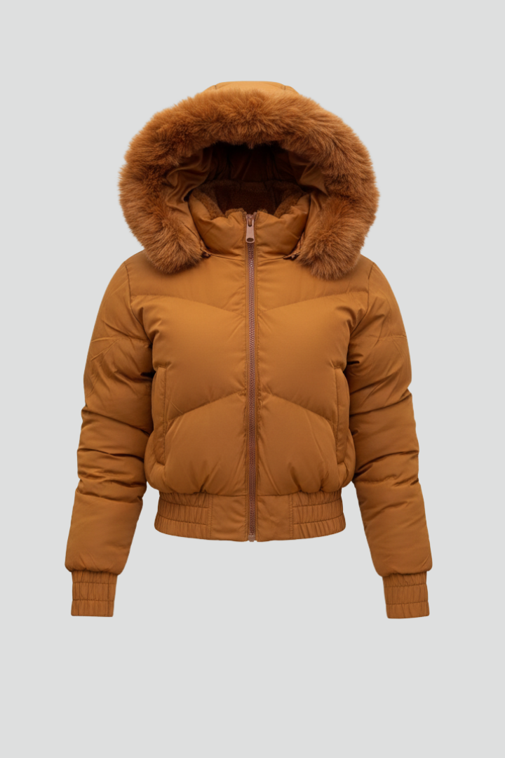 Women’s Jacket with Hood and Elasticated Cuffs