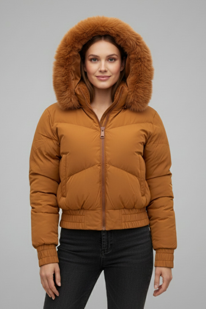 Women’s Jacket with Hood and Elasticated Cuffs