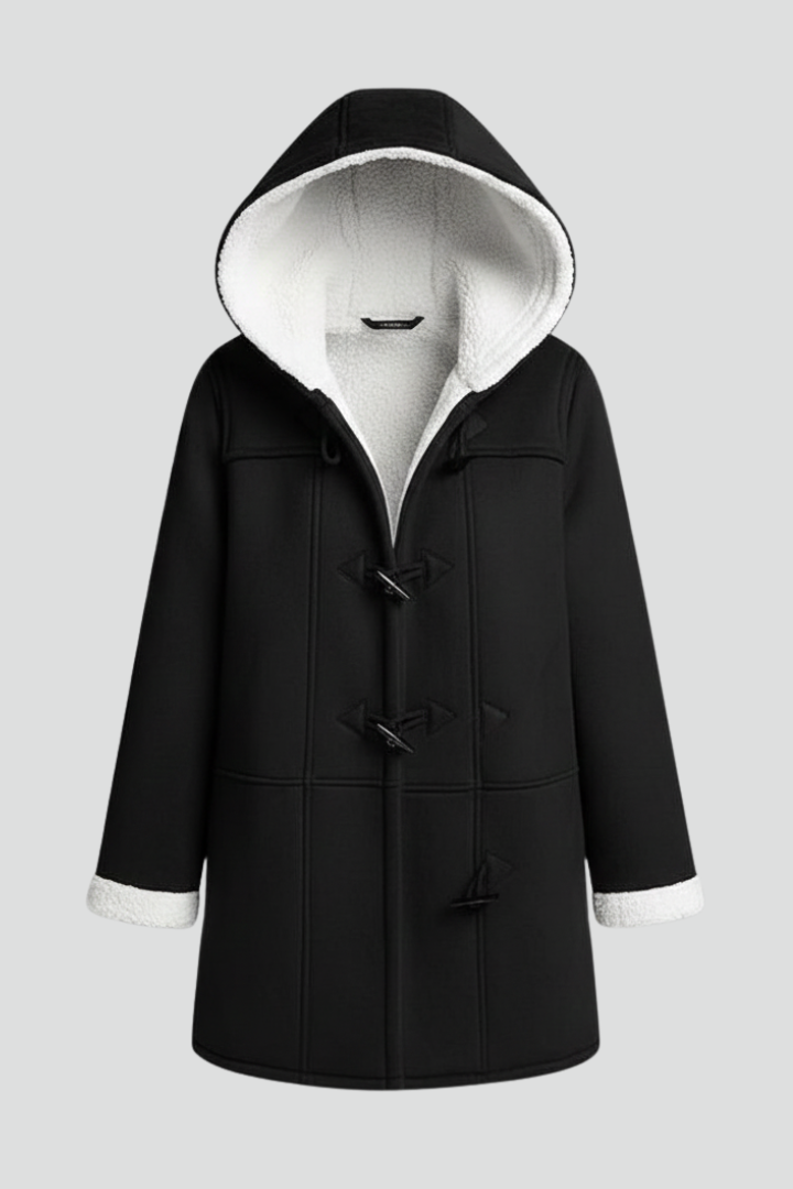 Women’s Jacket with Hood and Toggle Fastening