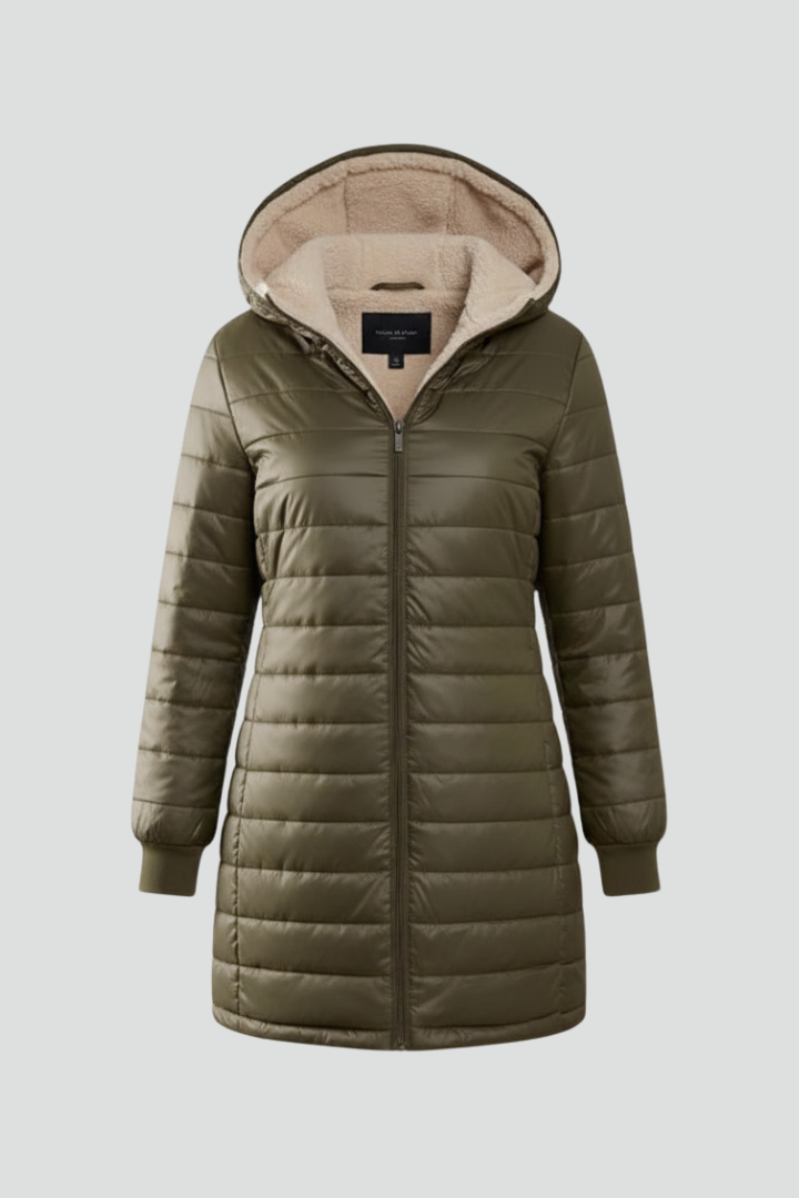 Women’s Jacket with Hood and Zip Closure