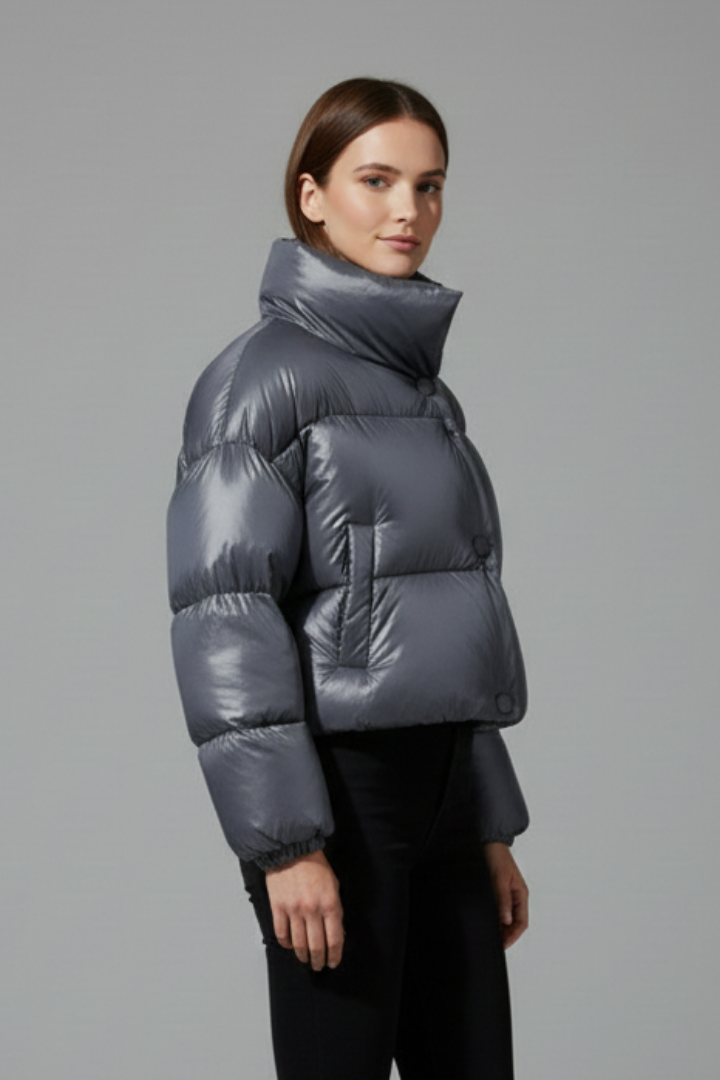 Women’s Jacket with Hood and Zip Closure