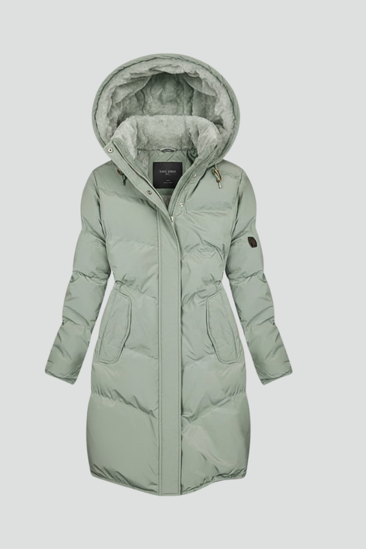 Women’s Jacket with Hood and Zip Fastening