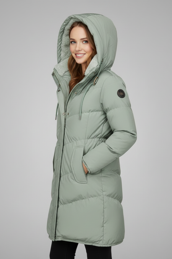 Women’s Jacket with Hood and Zip Fastening
