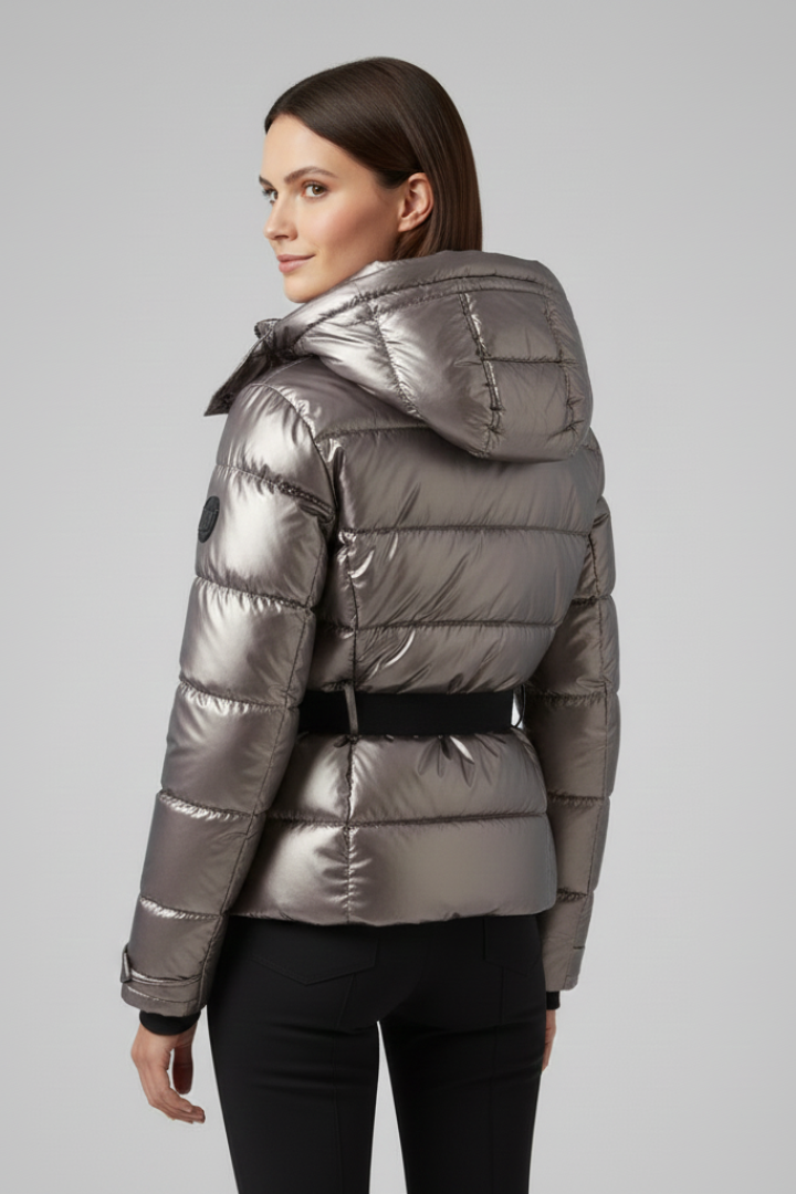Women’s Jacket with Hood and Zipped Pockets