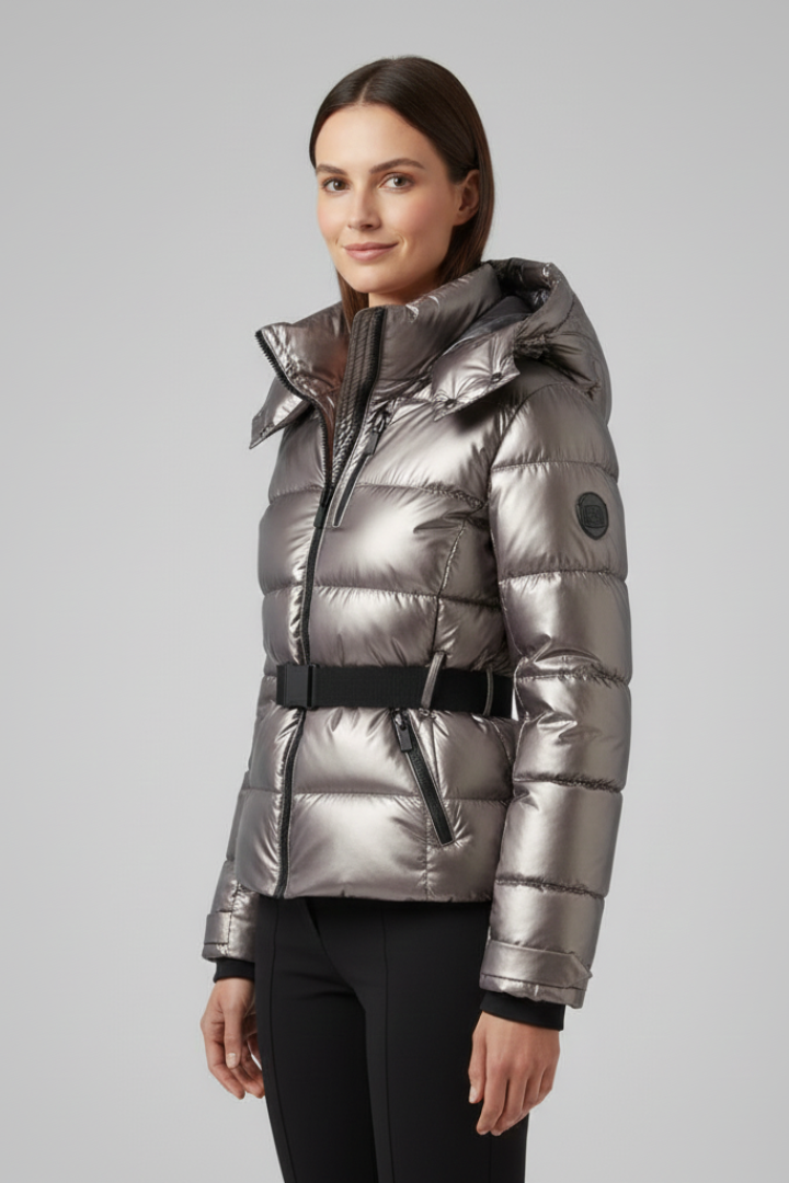 Women’s Jacket with Hood and Zipped Pockets