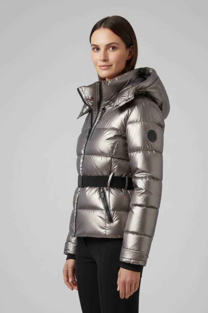 Women’s Jacket with Hood and Zipped Pockets