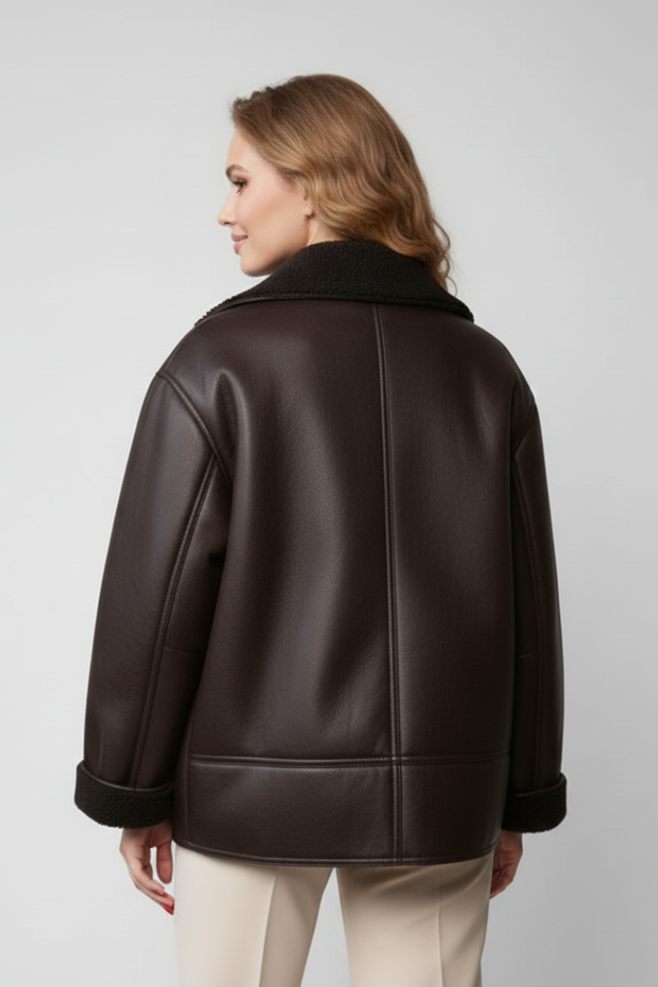 Women’s Jacket with Notched Lapel and Button Fastening