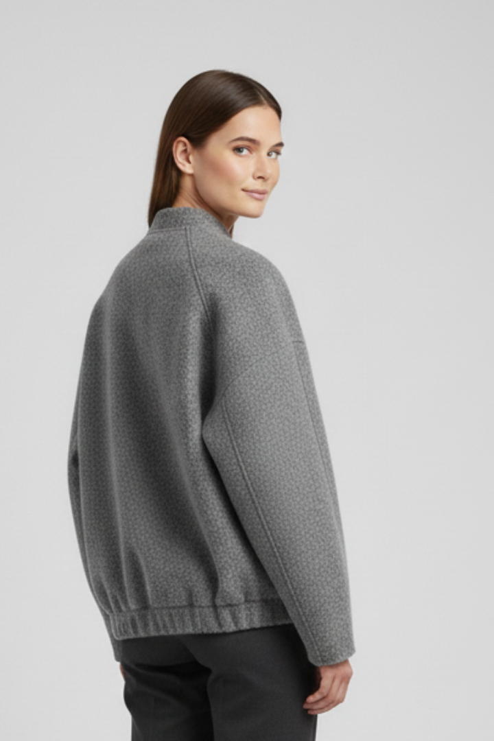 Women’s Jacket with Open Front and Patch Pockets