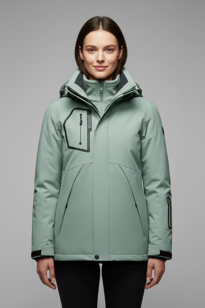 Women’s Jacket with Zipper and Lining