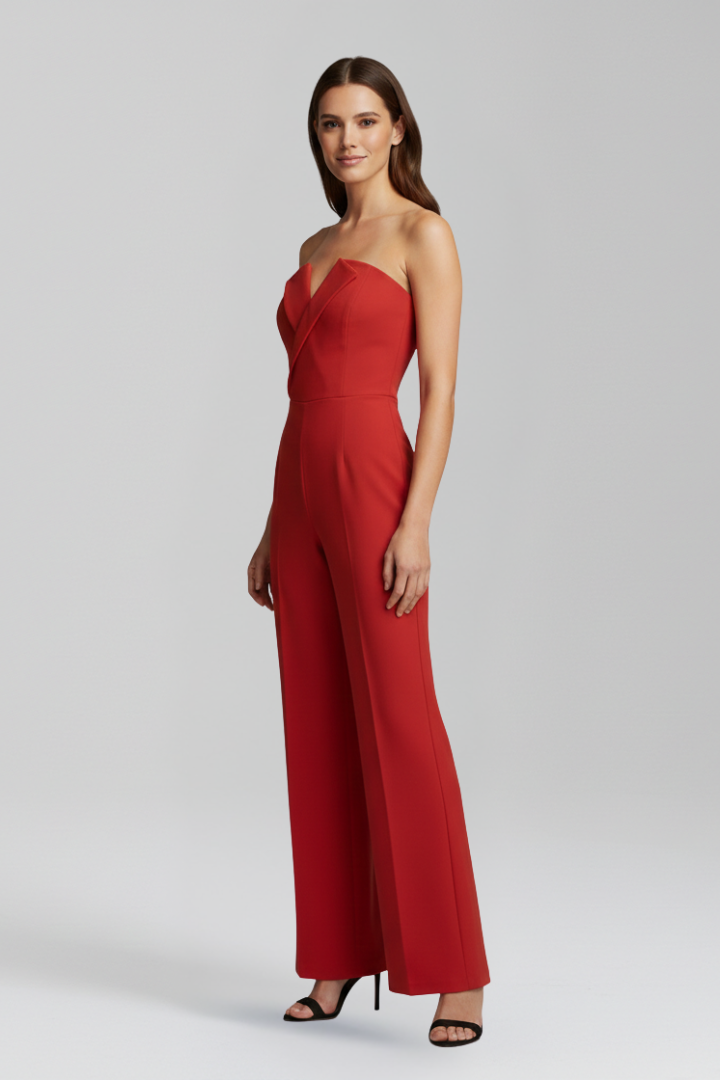Women’s Jumpsuit with Halter Neck and Wide Legs