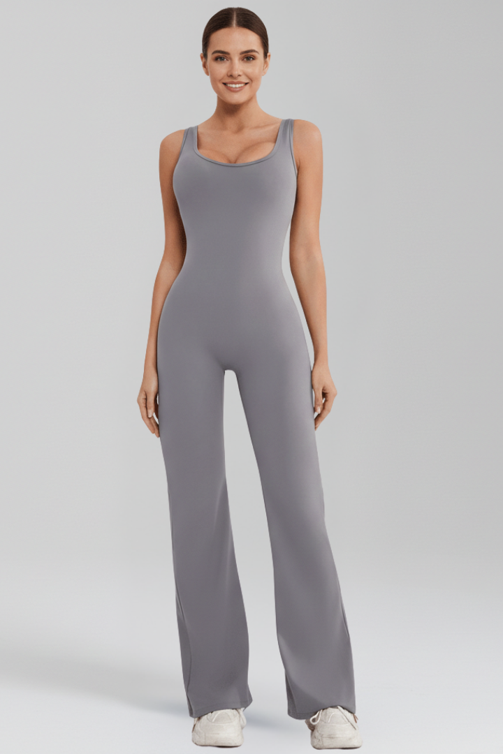 Women’s Jumpsuit with Sleeveless Straps and Wide Legs