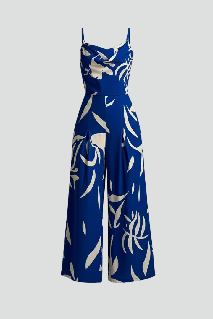 Women’s Jumpsuit with Spaghetti Straps and Wide Legs
