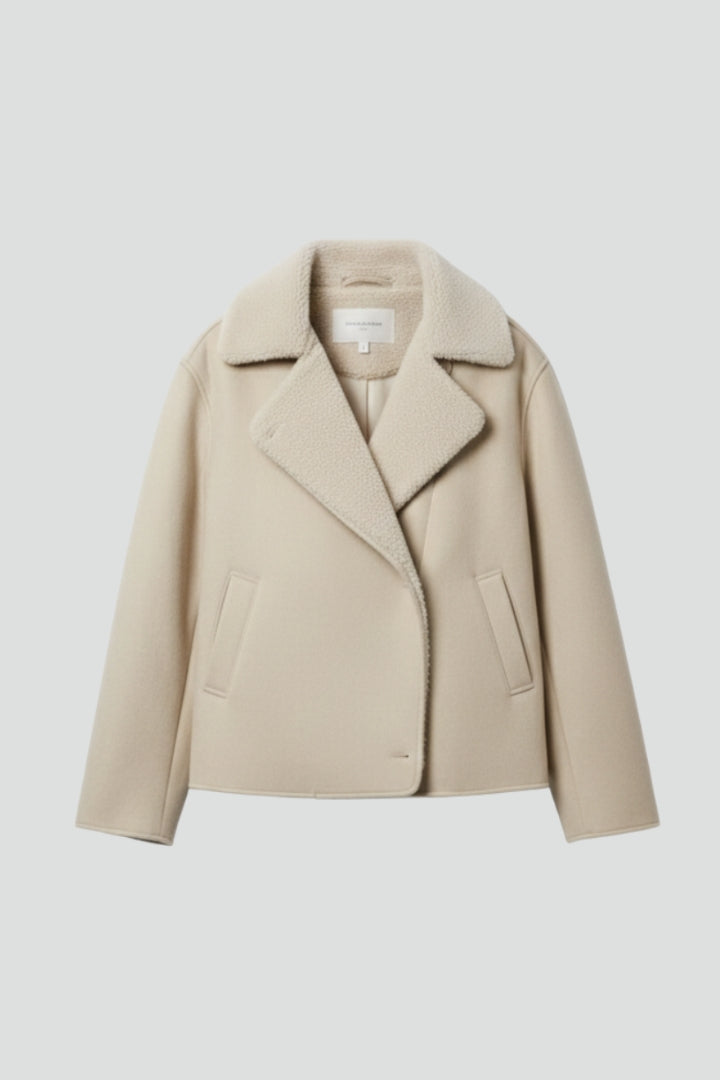 Women’s Long Sleeve Jacket with Shearling Lining