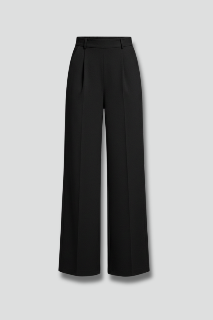 Women’s Palazzo Trousers with High Waist and Tie Belt