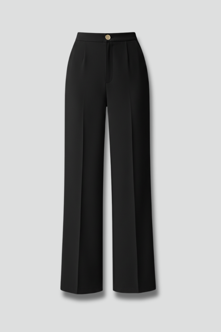 Women’s Palazzo Trousers with High Waist and Wide Legs