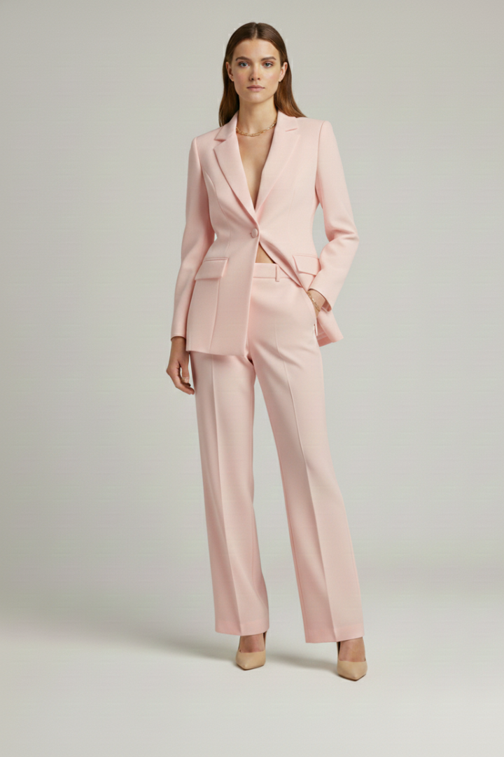 Women’s Suit with Jacket and Wide-Leg Pants