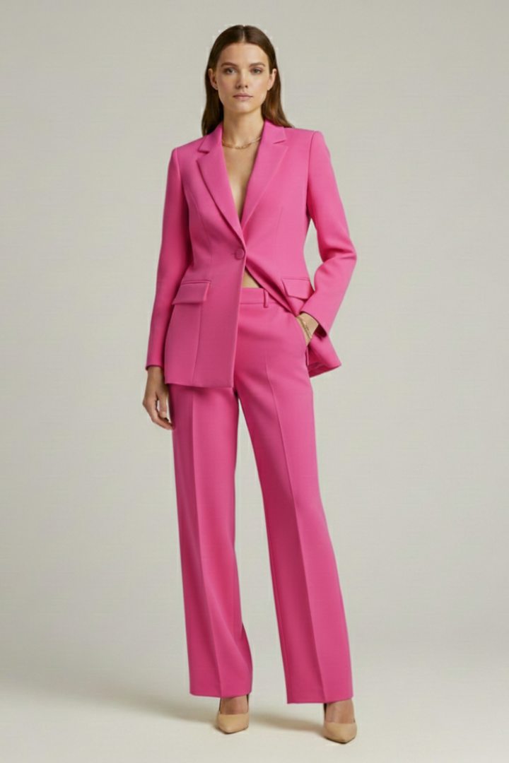 Women’s Suit with Jacket and Wide-Leg Pants