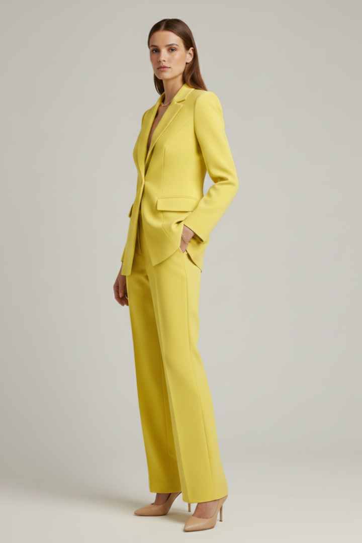 Women’s Suit with Jacket and Wide-Leg Pants