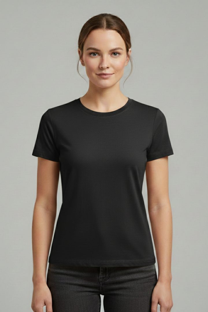 Women’s T-Shirt with Round Neck and Short Sleeves