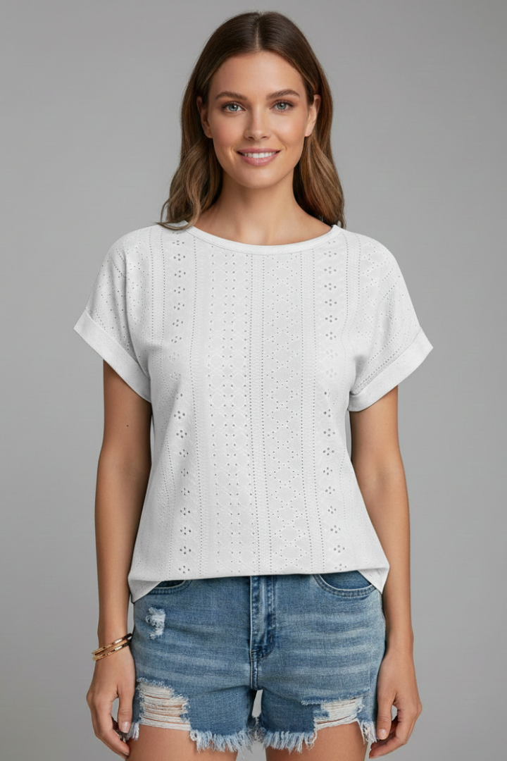 Women’s T-Shirt with Round Neck and Short Sleeves