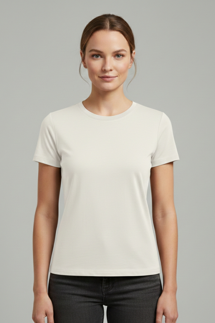 Women’s T-Shirt with Round Neck and Short Sleeves