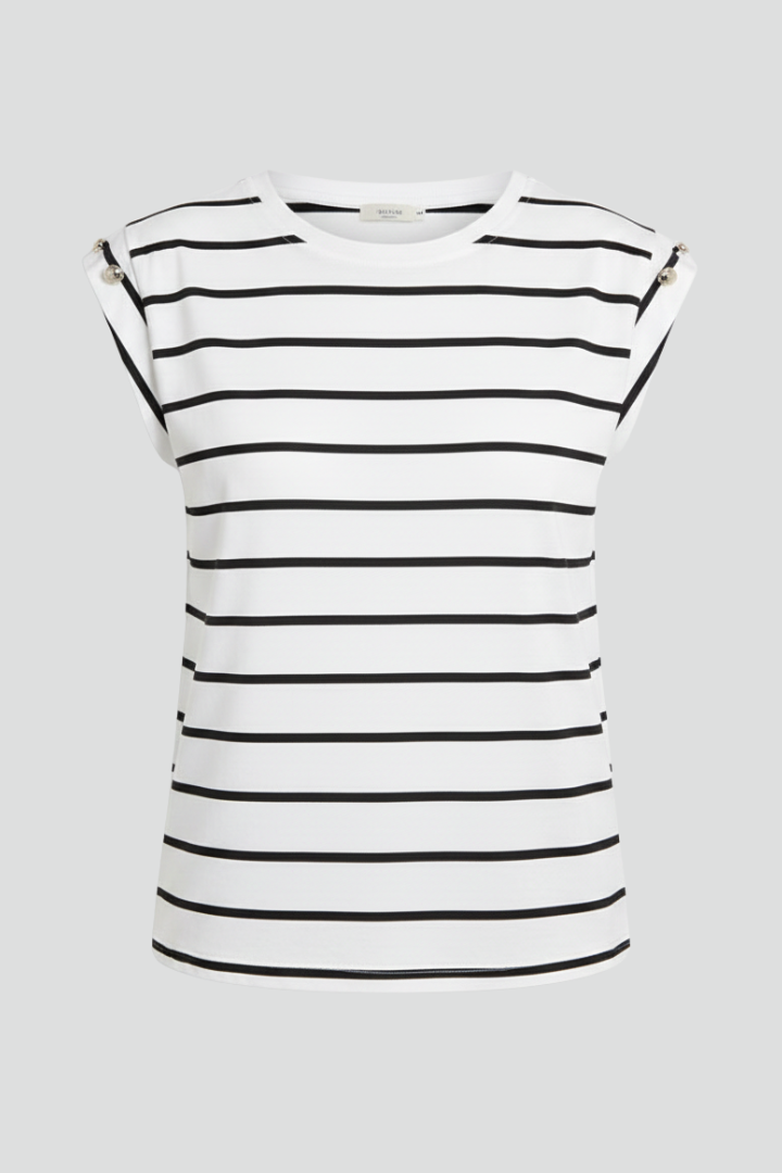Women’s T-Shirt with Round Neck and Sleeveless Cut