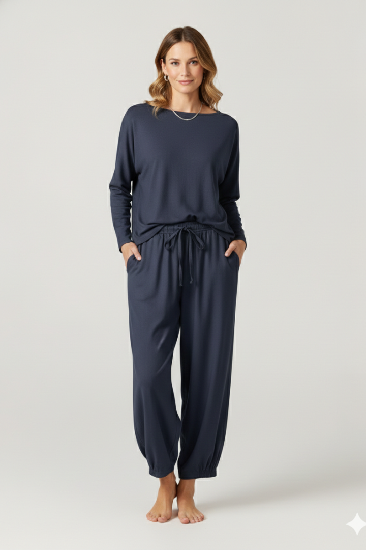 Women’s Trousers with Drawstring Waist and Elastic Cuffs