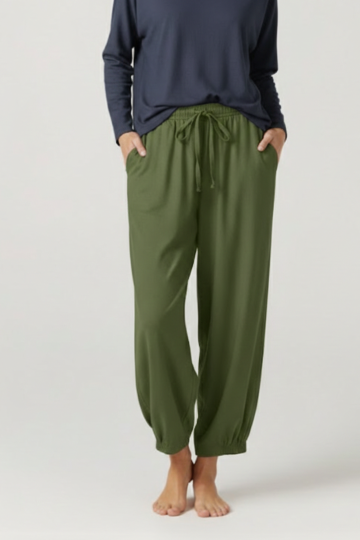 Women’s Trousers with Drawstring Waist and Elastic Cuffs