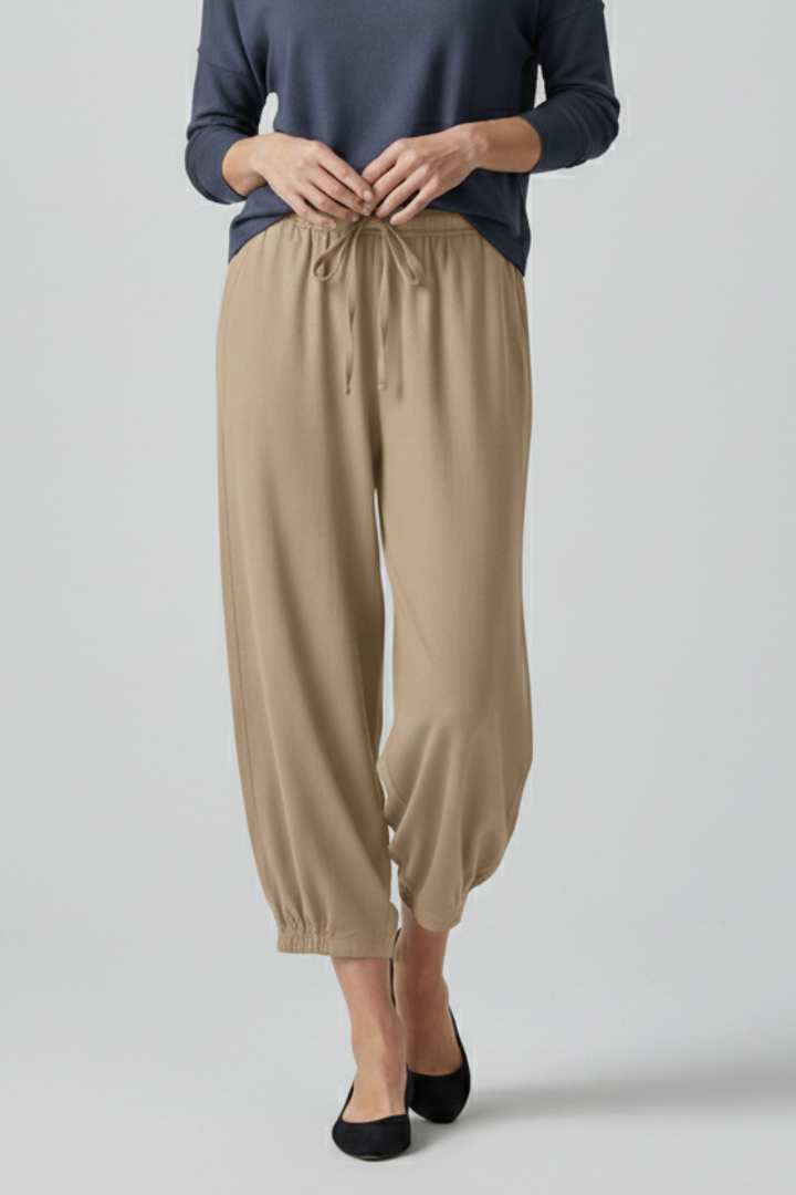 Women’s Trousers with Drawstring Waist and Elastic Cuffs