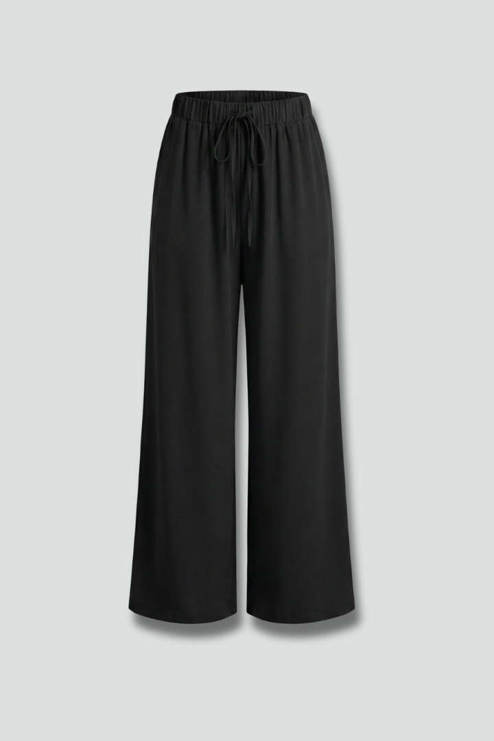 Women’s Trousers with Drawstring Waist and Side Pockets