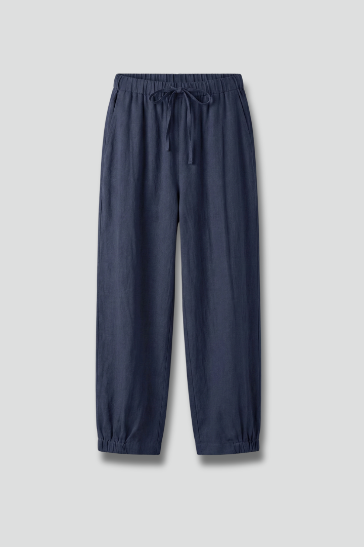 Women’s Trousers with Drawstring Waist and Side Pockets