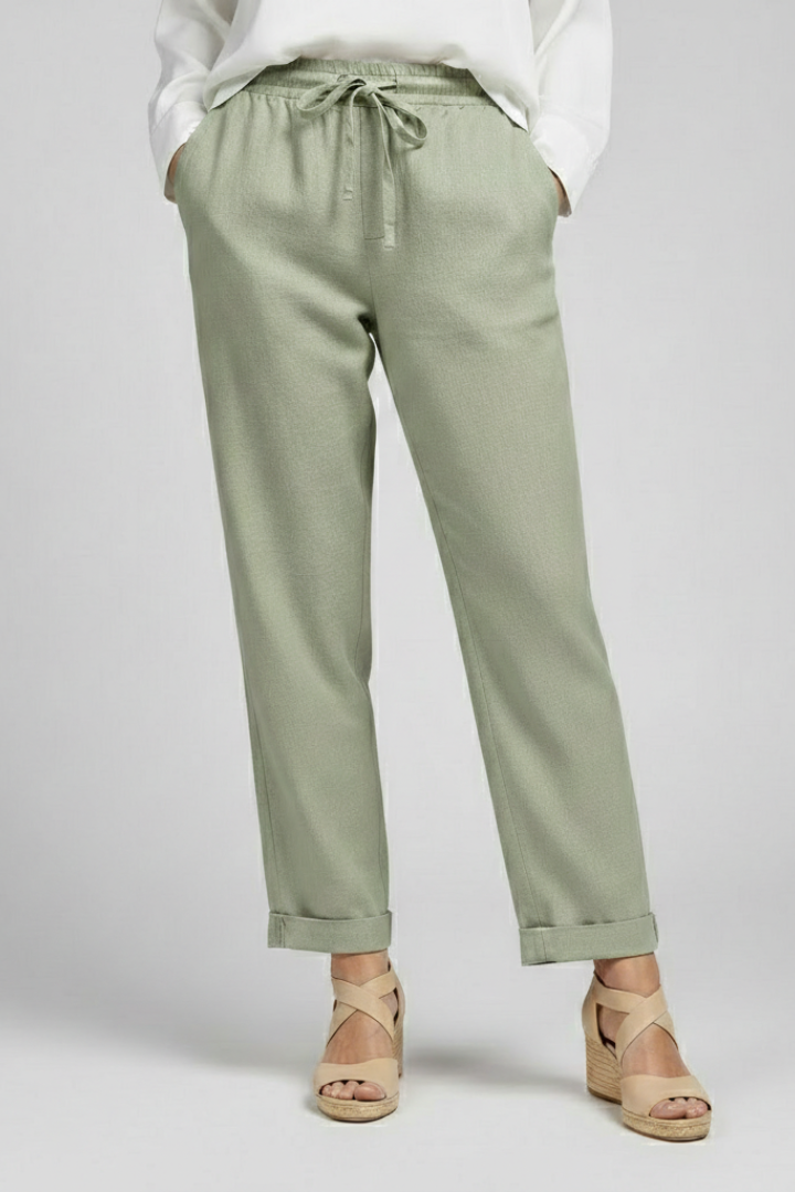 Women’s Trousers with Drawstring Waist and Side Pockets