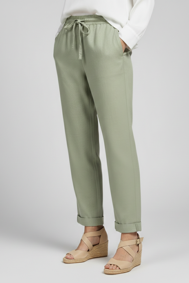 Women’s Trousers with Drawstring Waist and Side Pockets