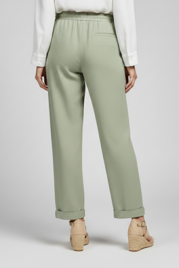 Women’s Trousers with Drawstring Waist and Side Pockets