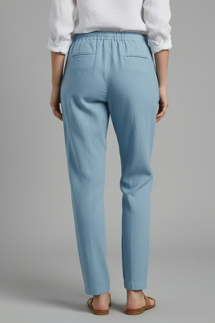 Women’s Trousers with Drawstring Waist and Side Pockets