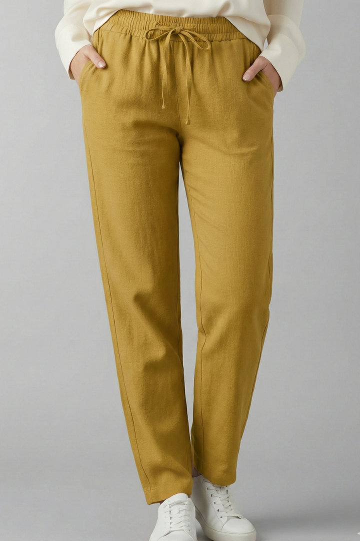Women’s Trousers with Elastic Waist and Side Pockets