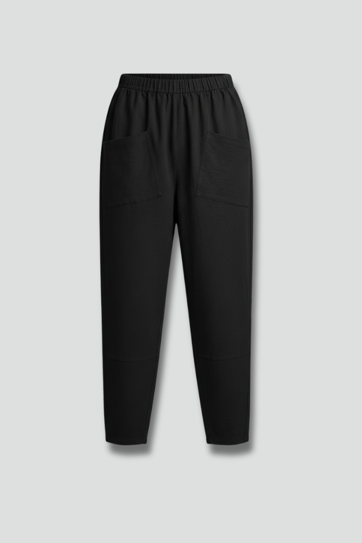 Women’s Trousers with Elastic Waist and Side Pockets